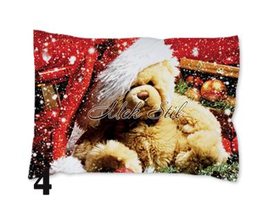 Спално бельо   Коледен текстил 2021 Коледна калъфка - Коледно мече